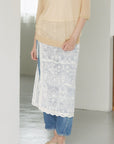 lace wrap-around skirt