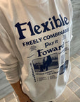"Flexible" print L/S Tee