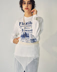 "Flexible" print L/S Tee