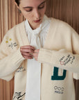 Embroidery cardigan
