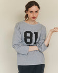 Back cross L/S tee
