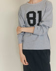 Back cross L/S tee