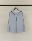 Back cross L/S tee