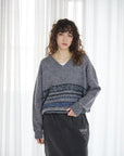 Double Neck Fair Isle Knit