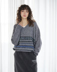 Double Neck Fair Isle Knit