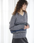 Double Neck Fair Isle Knit