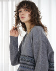 Double Neck Fair Isle Knit