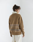 Double Neck Fair Isle Knit