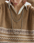 Double Neck Fair Isle Knit