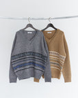 Double Neck Fair Isle Knit