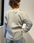 Back cross L/S tee
