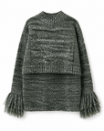 Mix colour yarn high neck PO