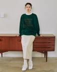 Side bents print sweat
