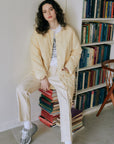 Quilting no collar coat