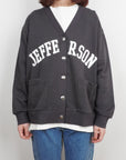 Logo sweat cardigan