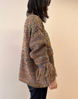 Mix colour yarn high neck PO