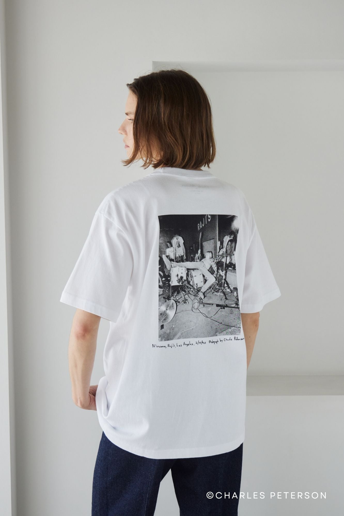 Charles Peterson-Kurt cobain PHOTO tee ①