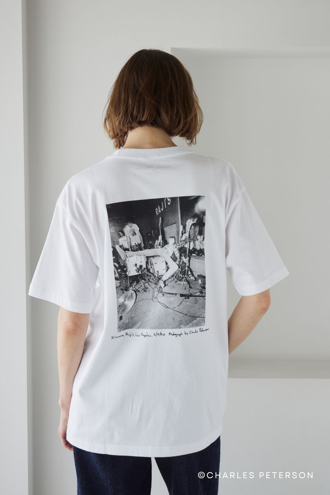 Charles Peterson-Kurt cobain PHOTO tee ①