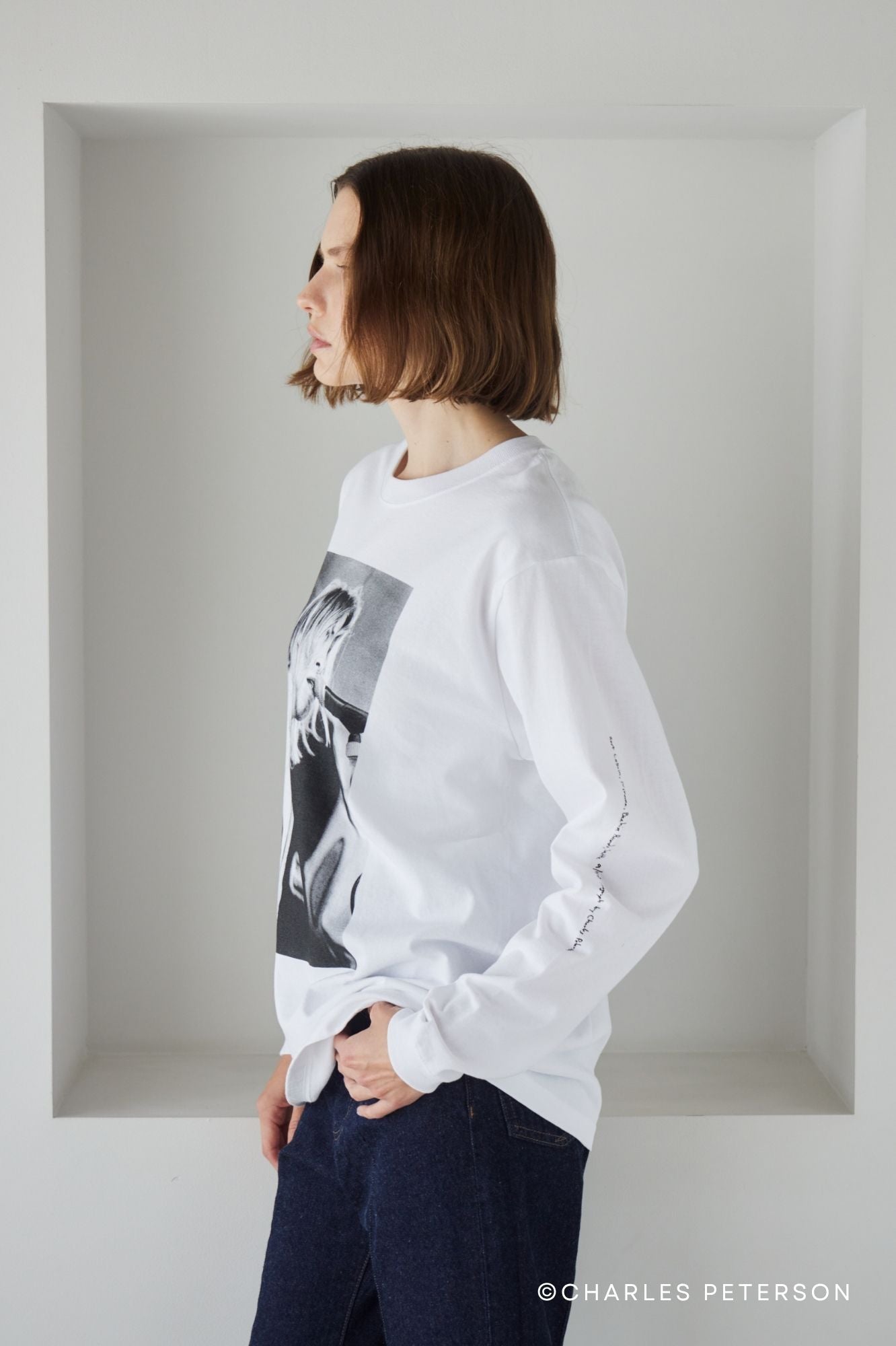 Charles Peterson-Kurt cobain PHOTO L/S tee ②