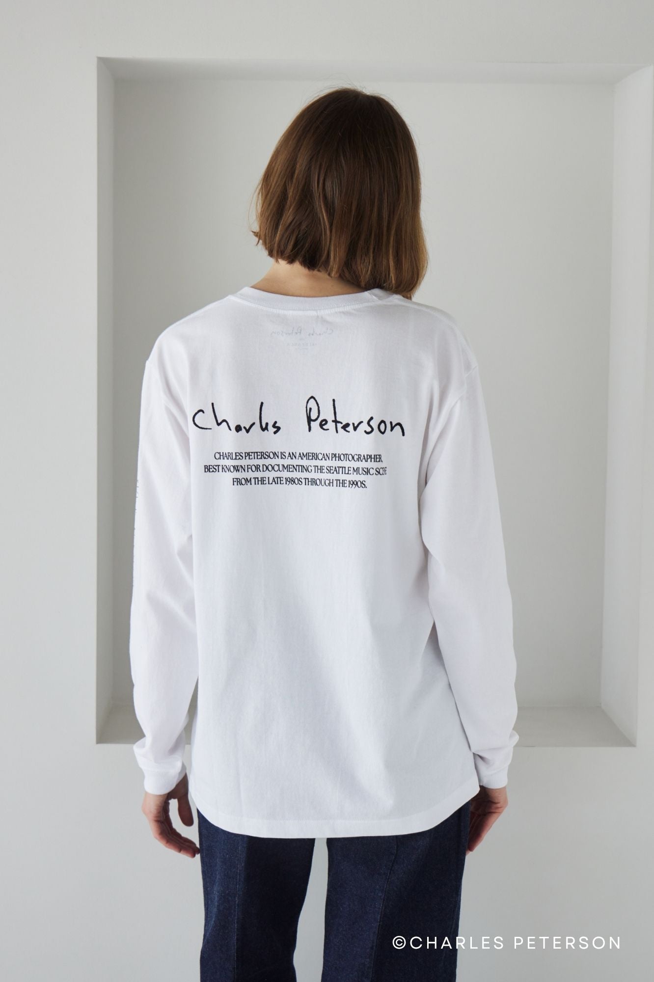 Charles Peterson-Kurt cobain PHOTO L/S tee ②