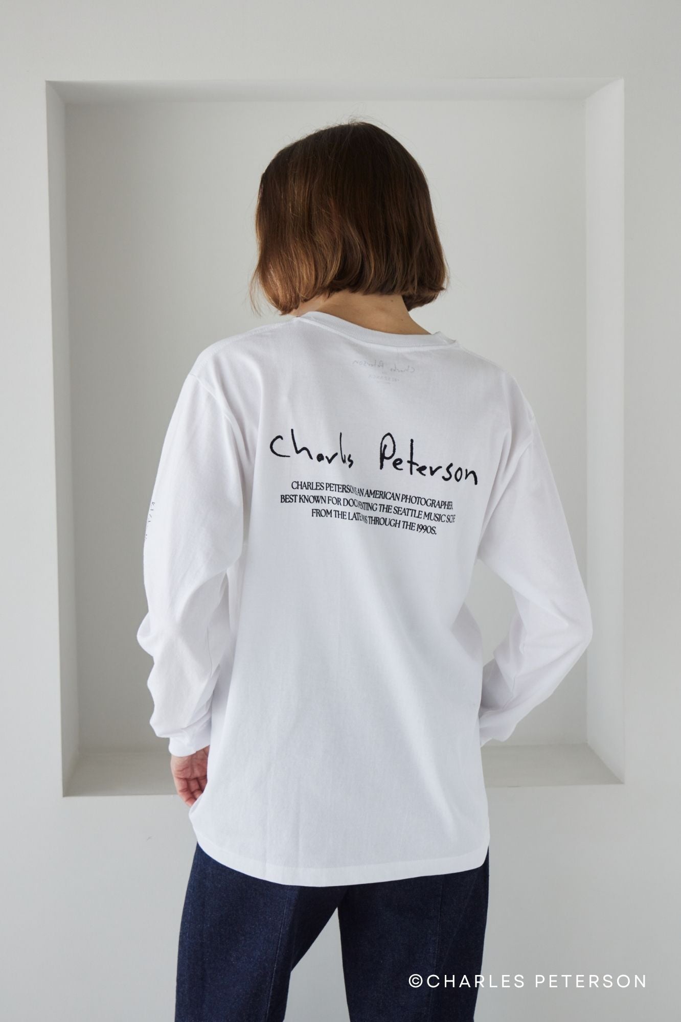 Charles Peterson-Kurt cobain PHOTO L/S tee ②