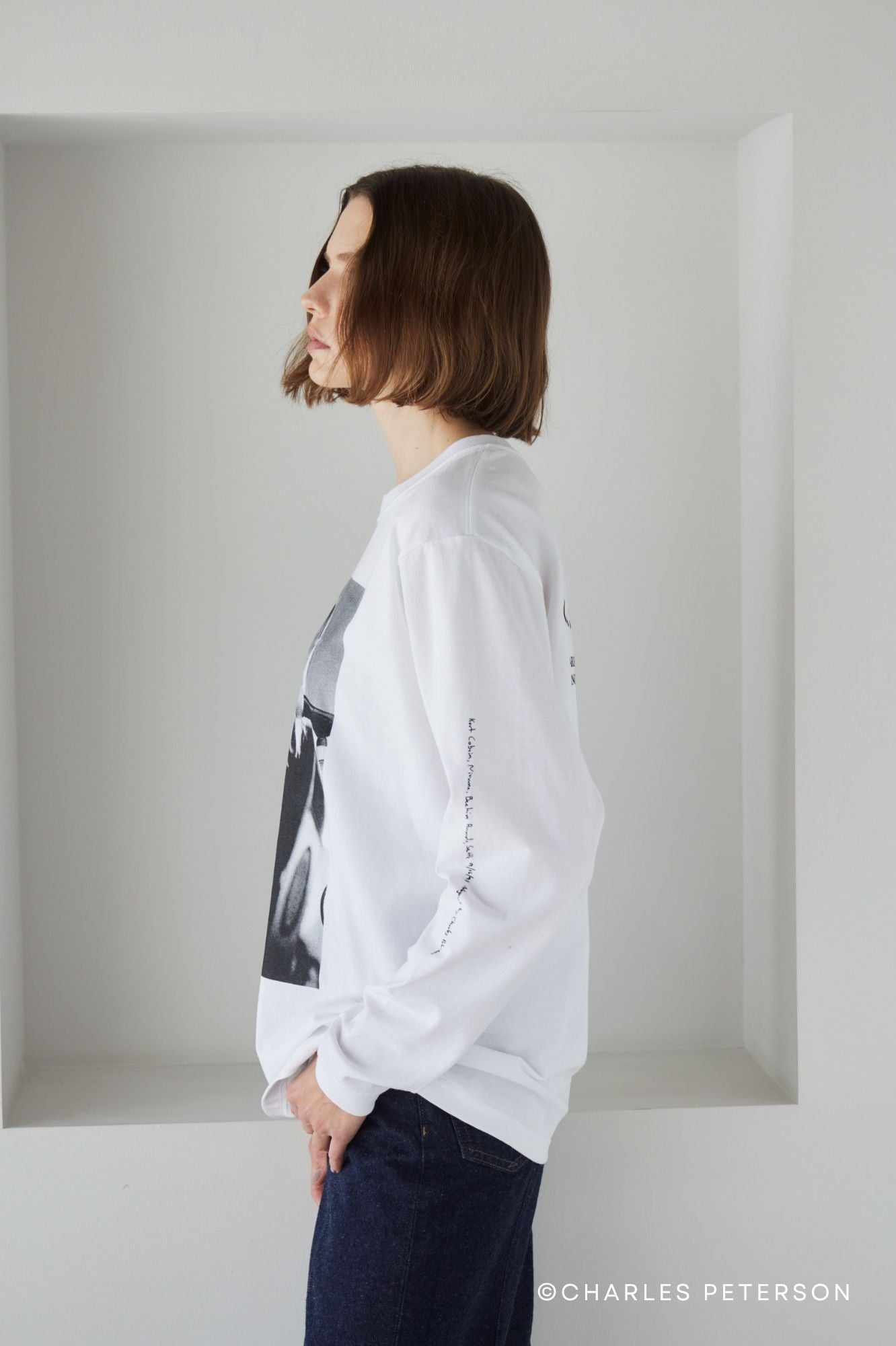 Charles Peterson-Kurt cobain PHOTO L/S tee ②