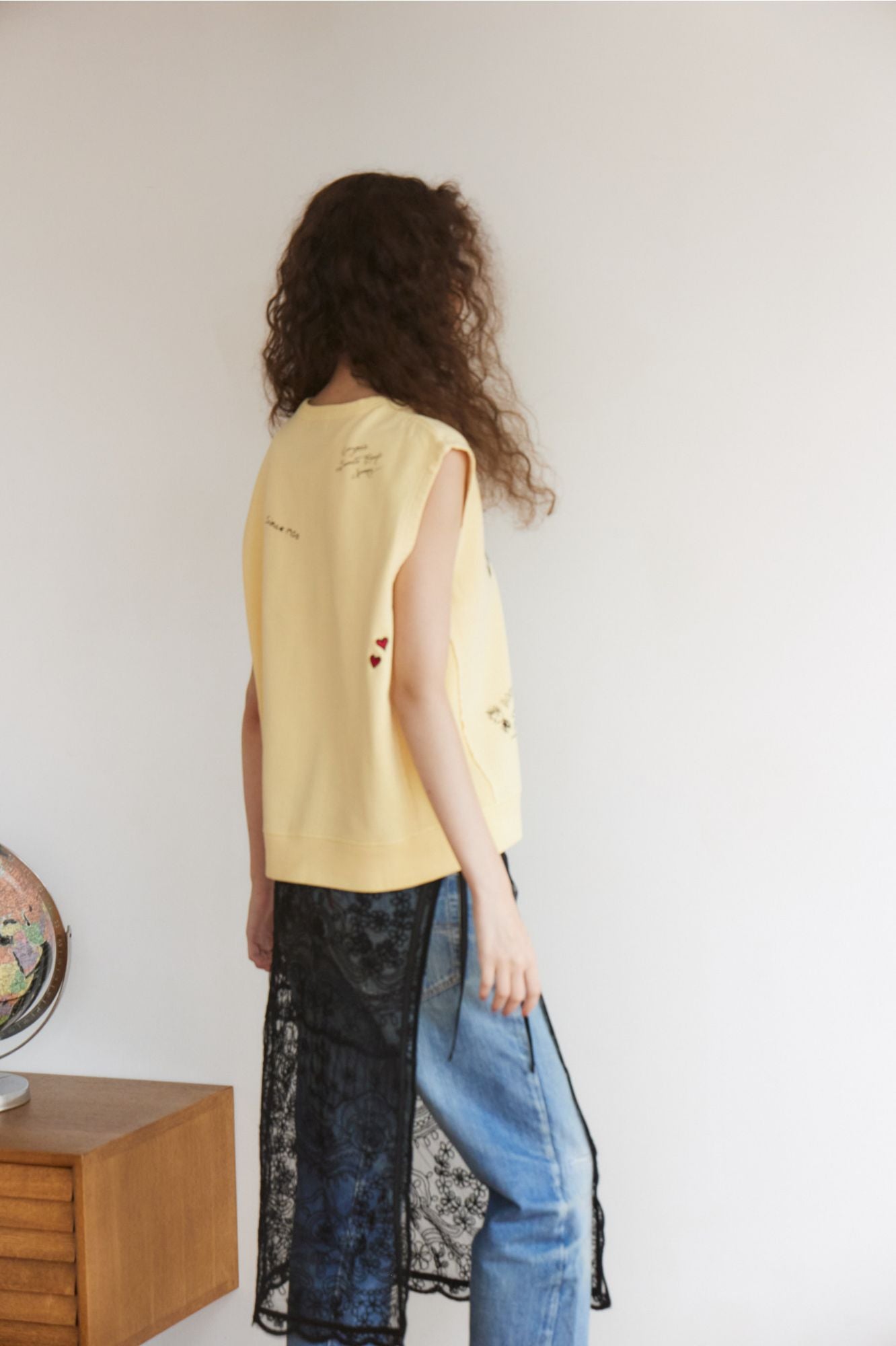 lace wrap-around skirt
