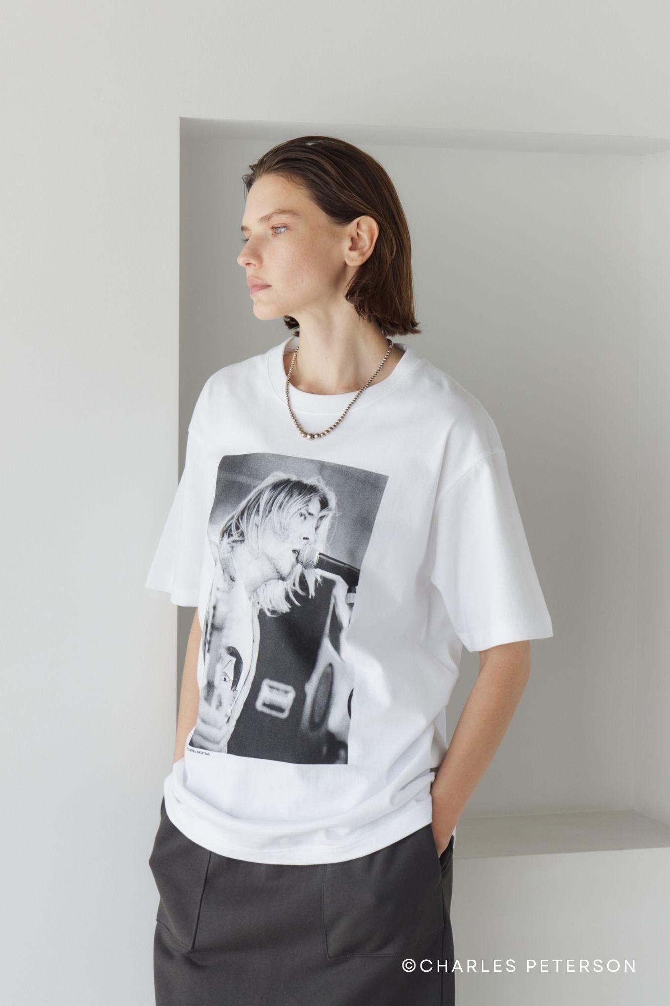 Charles Peterson-Kurt cobain PHOTO tee ②