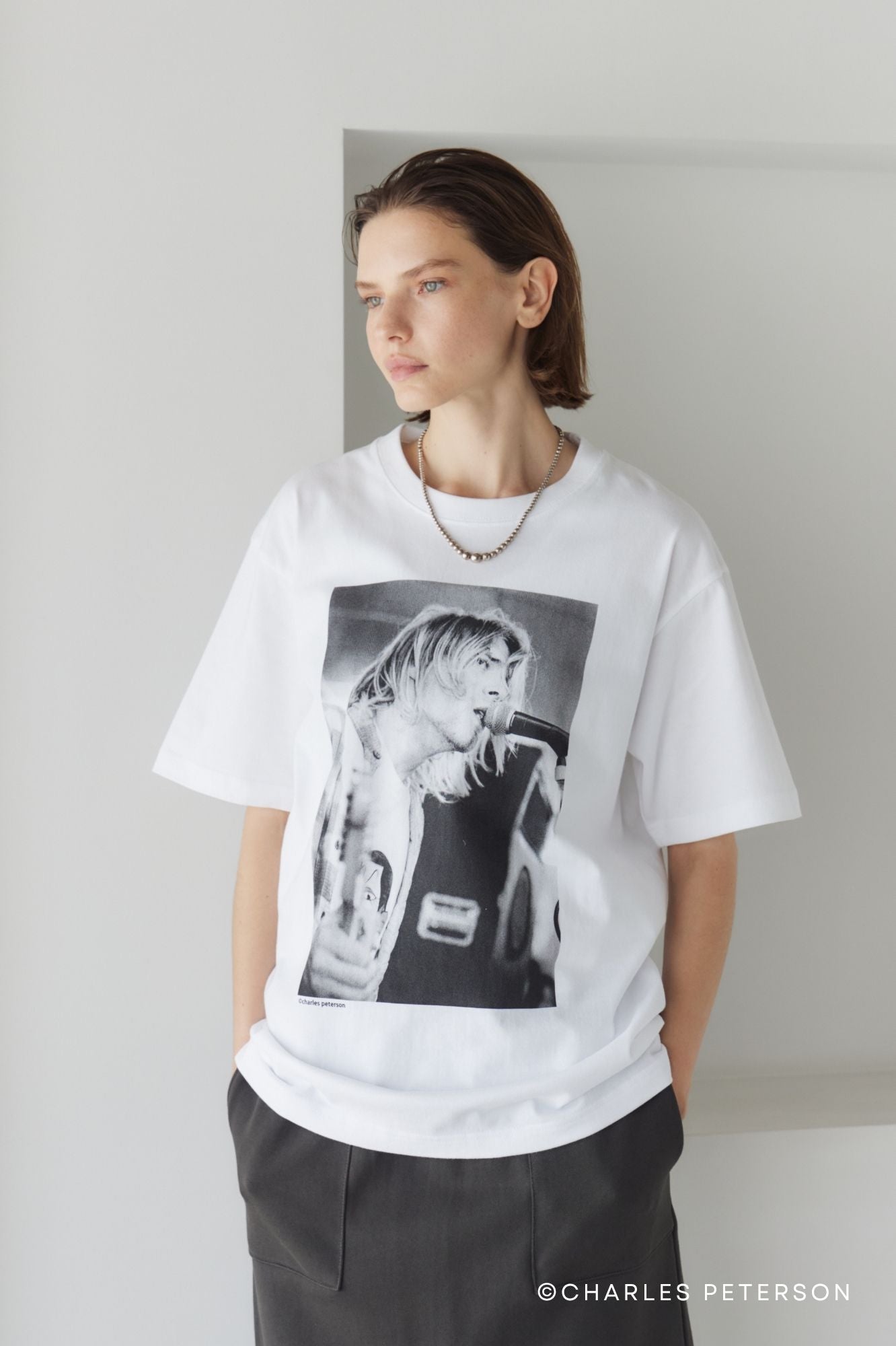 Charles Peterson-Kurt cobain PHOTO tee ② – +81BRANCA