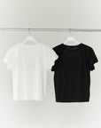 Sheer slub S/S tee