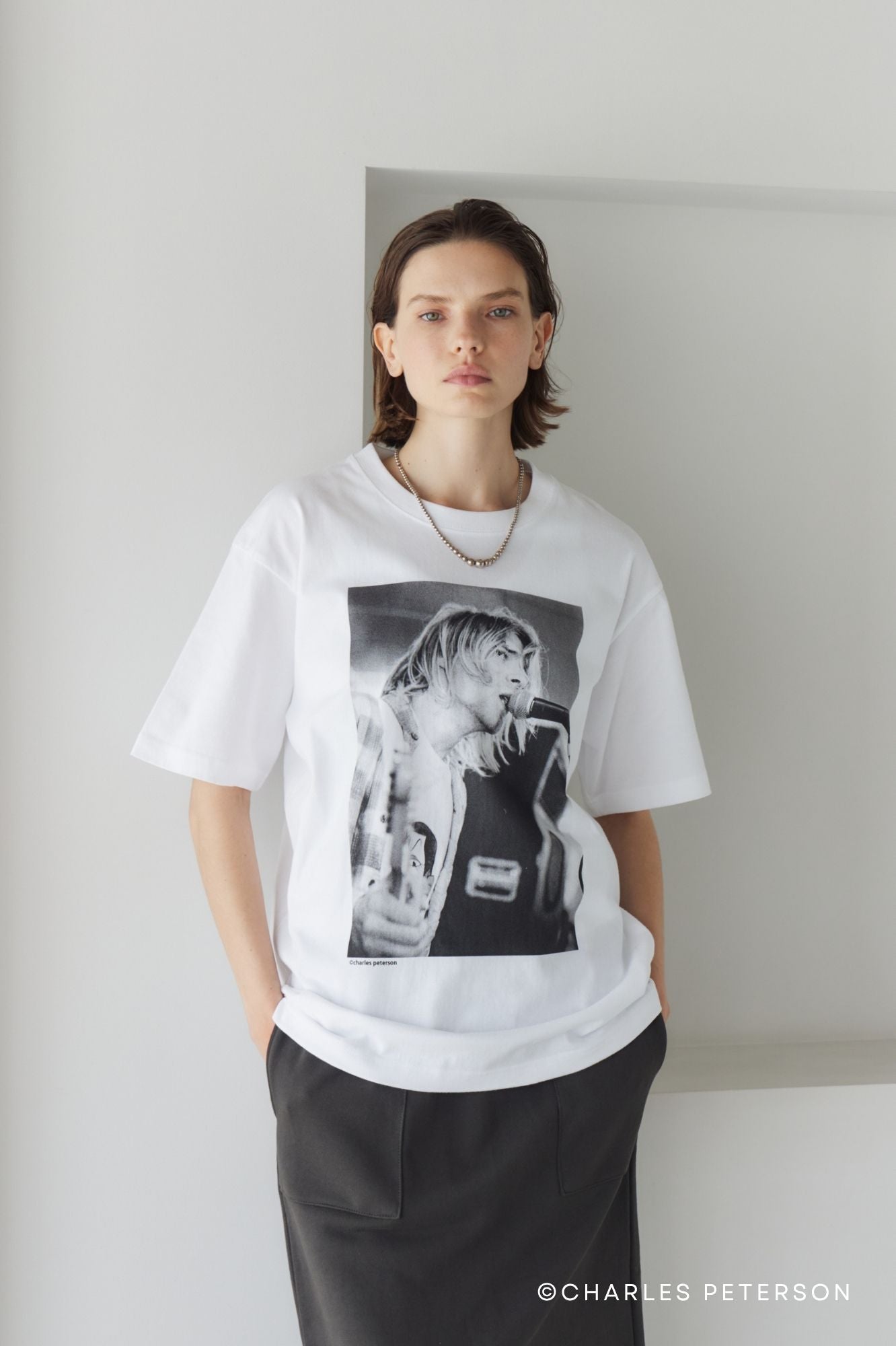 Charles Peterson-Kurt cobain PHOTO tee ②