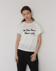 Sheer slub S/S tee