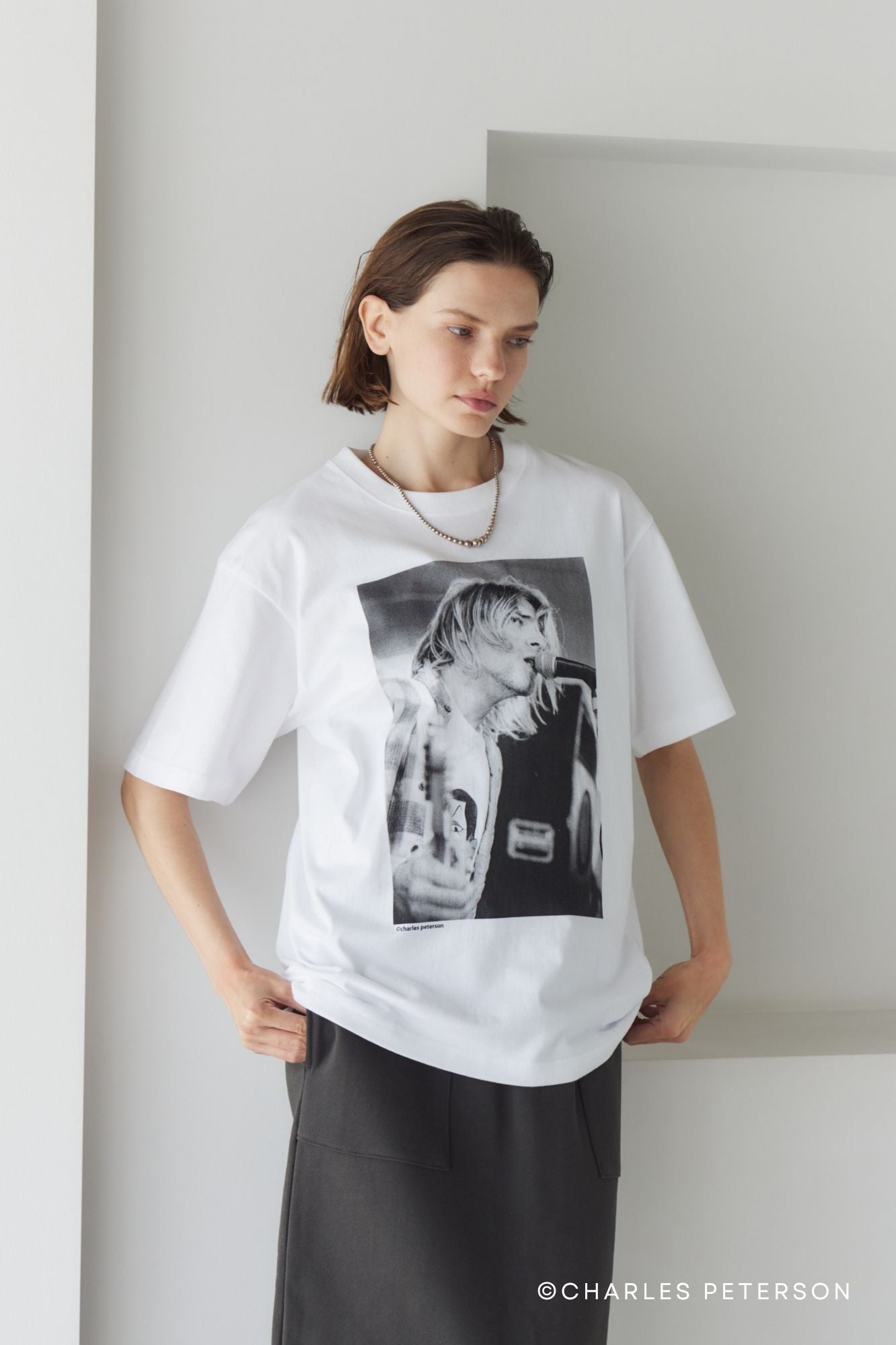 Charles Peterson-Kurt cobain PHOTO tee ②