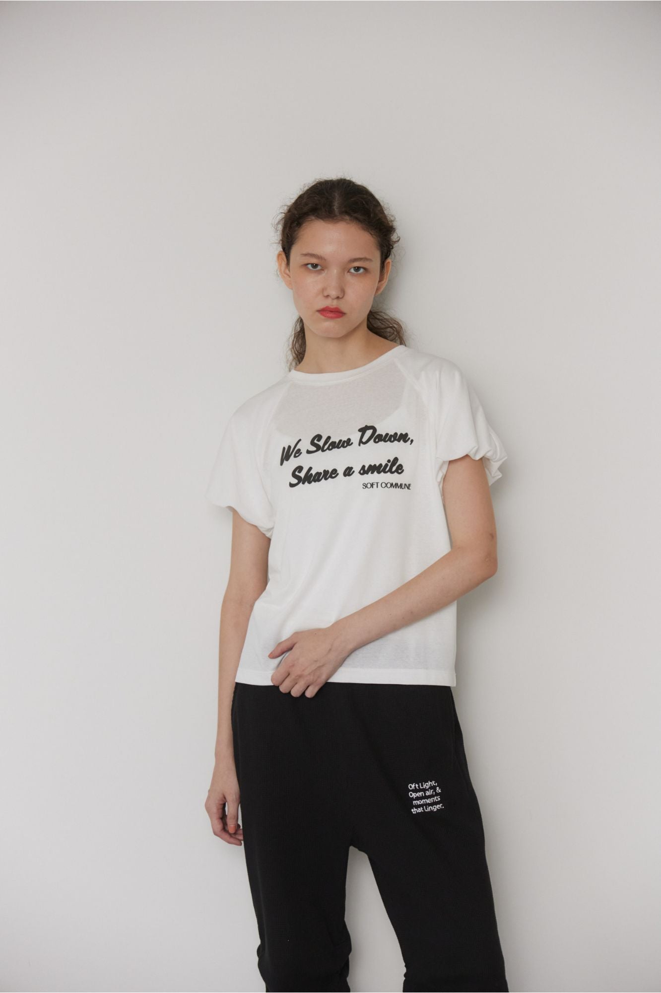 Sheer slub S/S tee – +81BRANCA