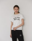 Sheer slub S/S tee
