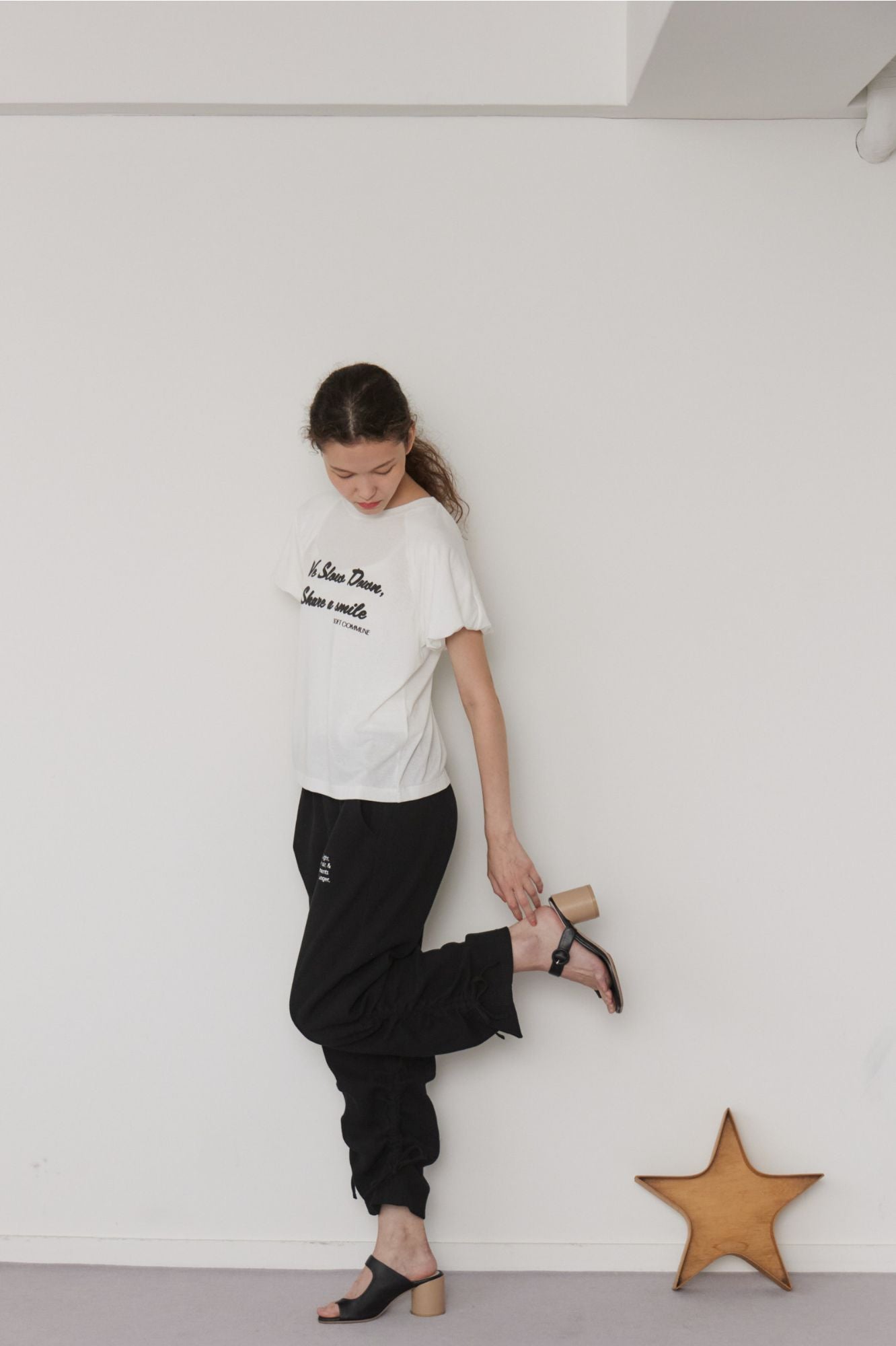 Sheer slub S/S tee