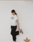 Sheer slub S/S tee