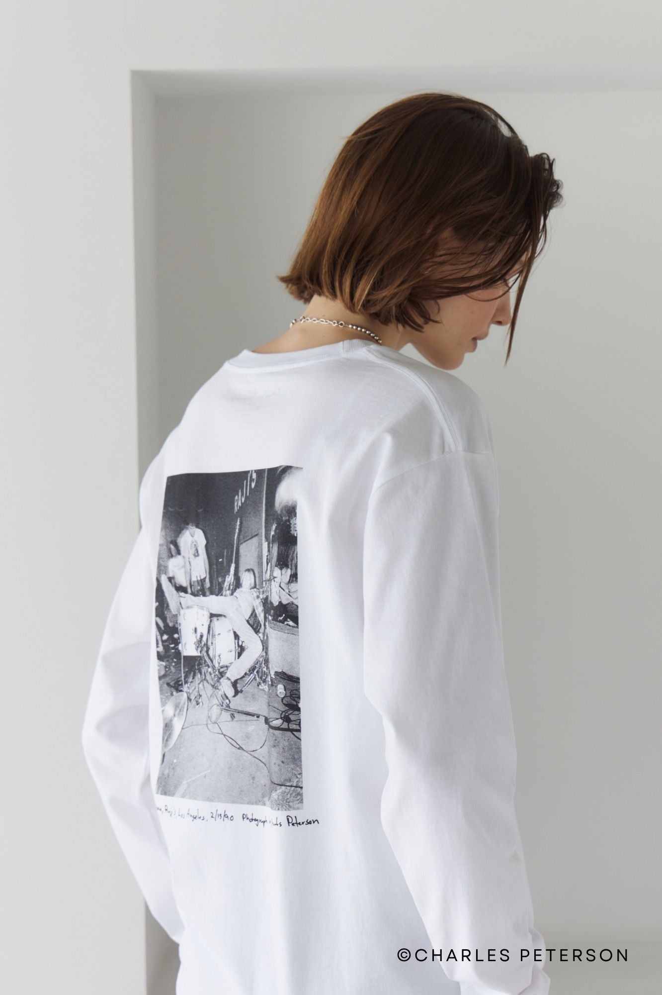 Charles Peterson-Kurt cobain PHOTO L/S tee ①
