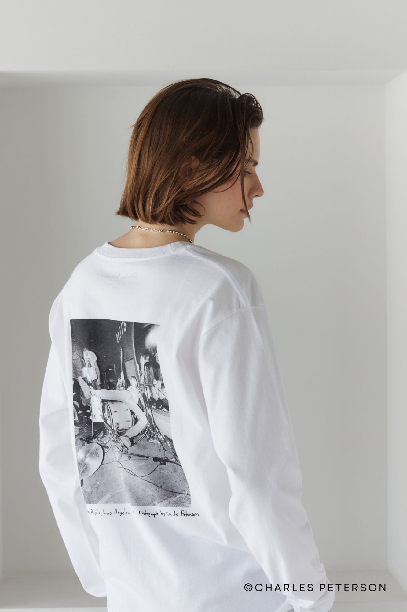 Charles Peterson-Kurt cobain PHOTO L/S tee ①