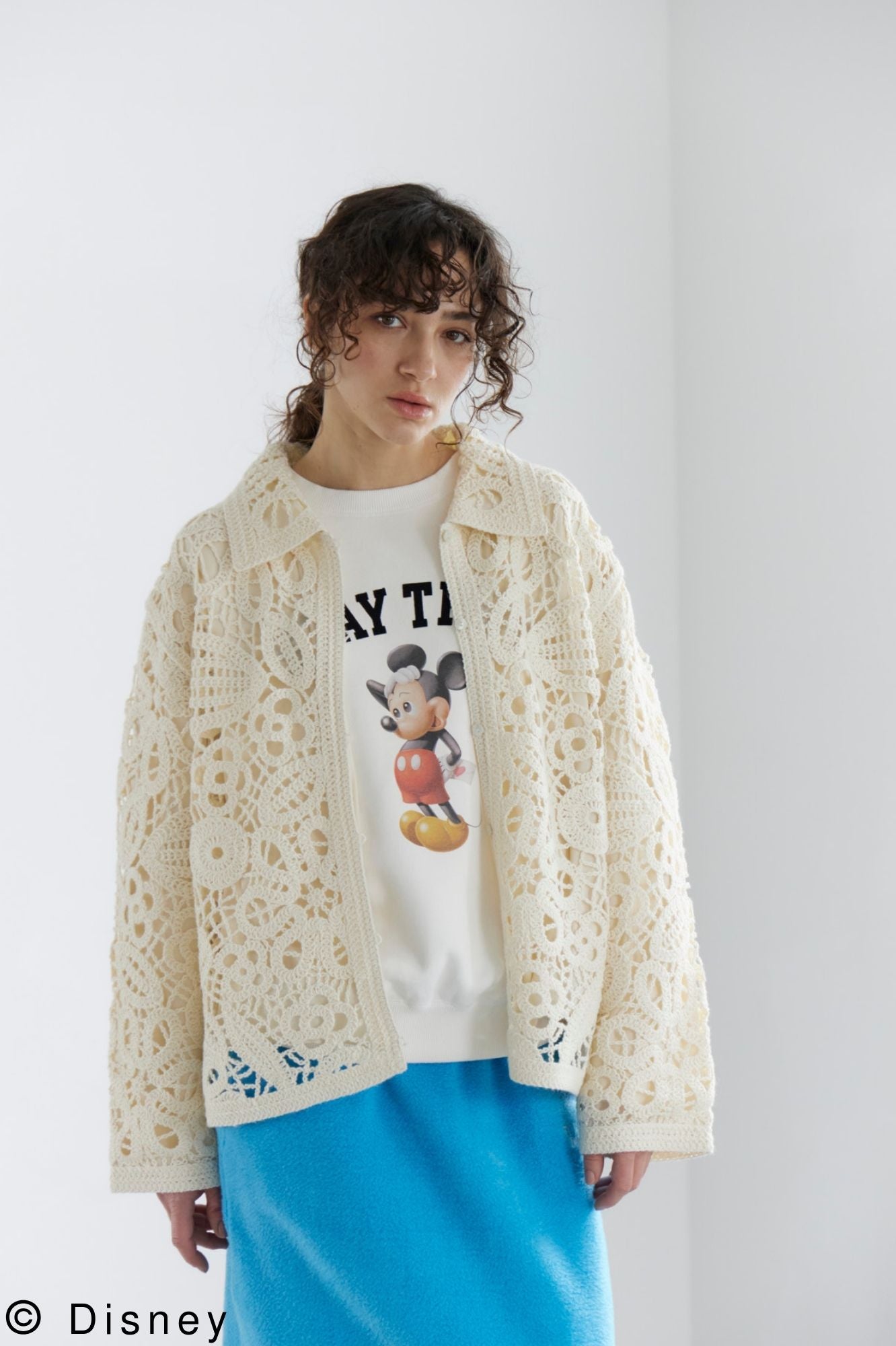 ［Mickey Mouse］Pigment dye Sweat