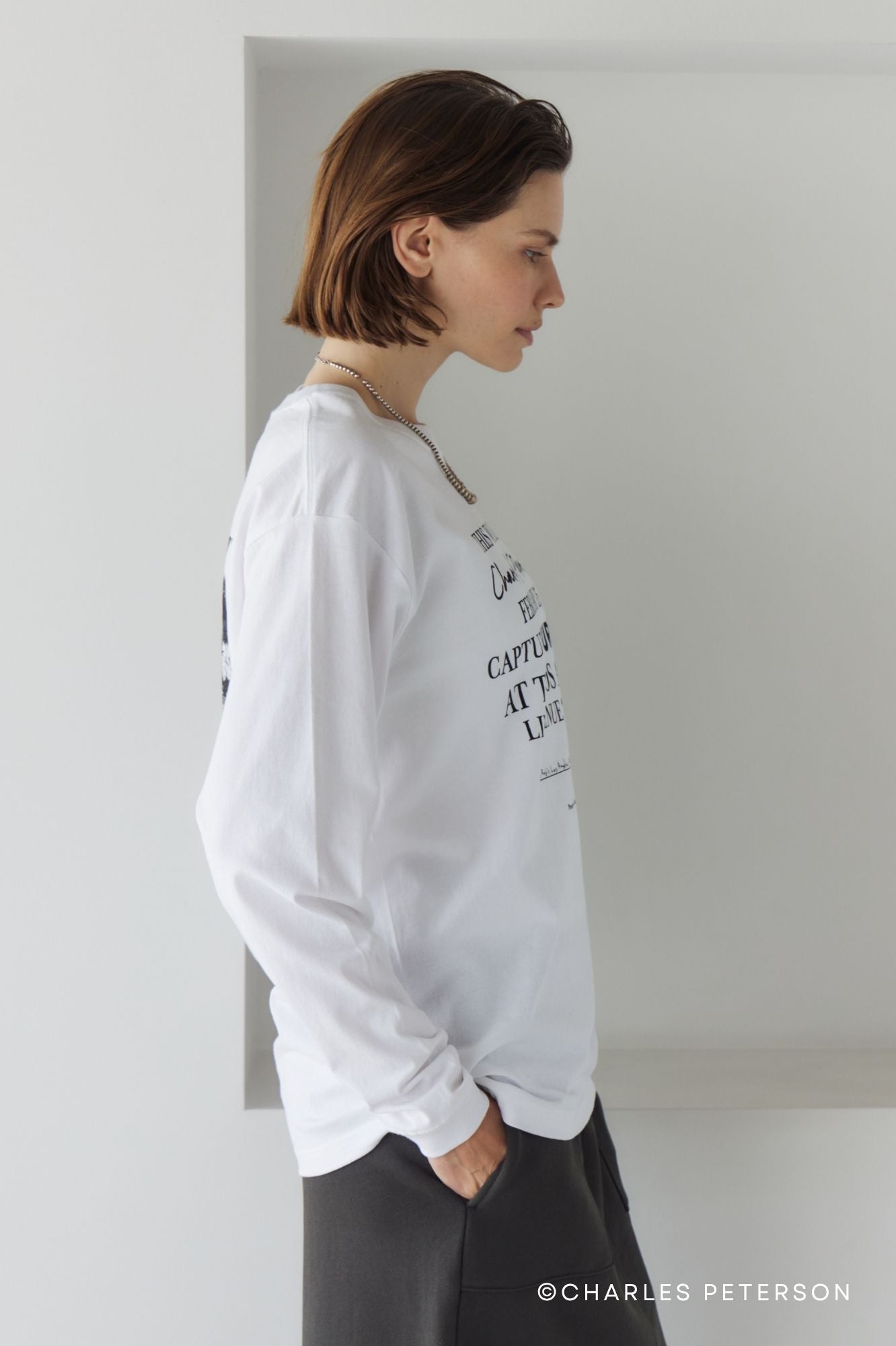 Charles Peterson-Kurt cobain PHOTO L/S tee ①