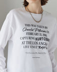 Charles Peterson-Kurt cobain PHOTO L/S tee ①