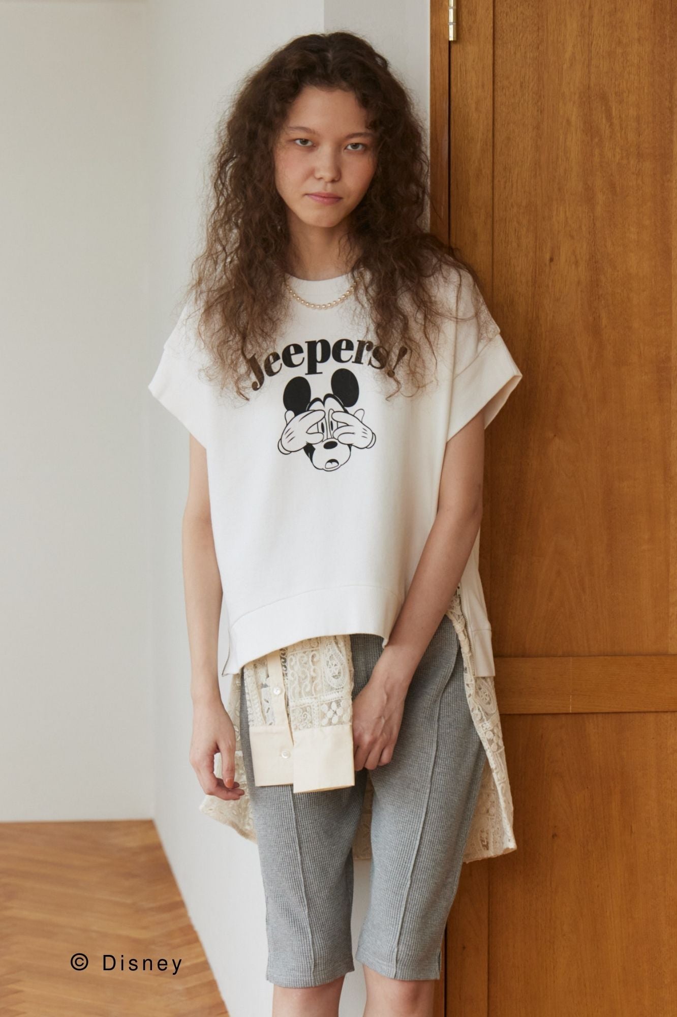 Mickey Mouse］side zip S/S tee – +81BRANCA