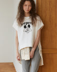 ［Mickey Mouse］side zip S/S tee