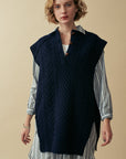 2way Aran Knit Vest