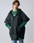 Quilting anorak Poncho