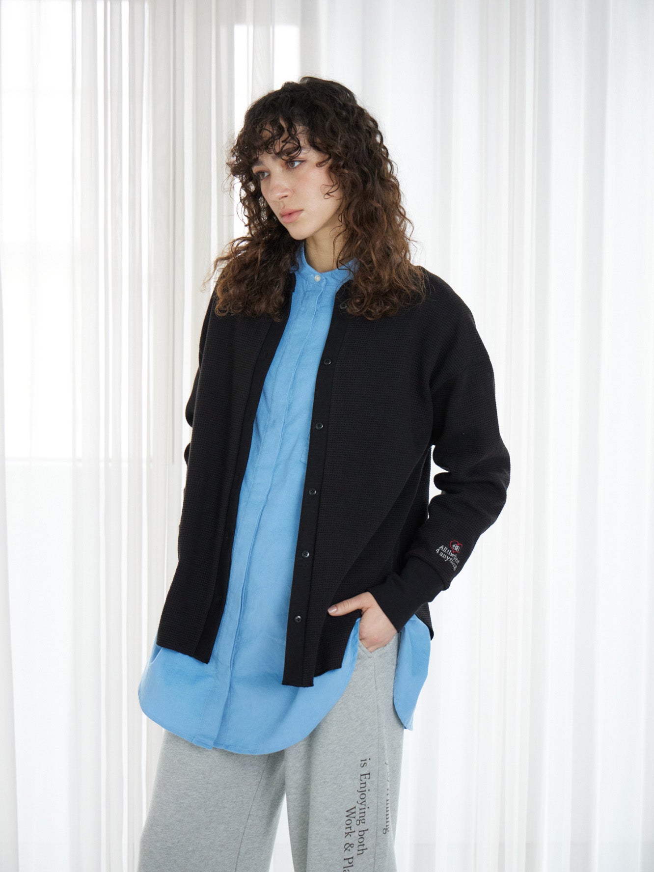Waffle 2way Cardigan – +81BRANCA
