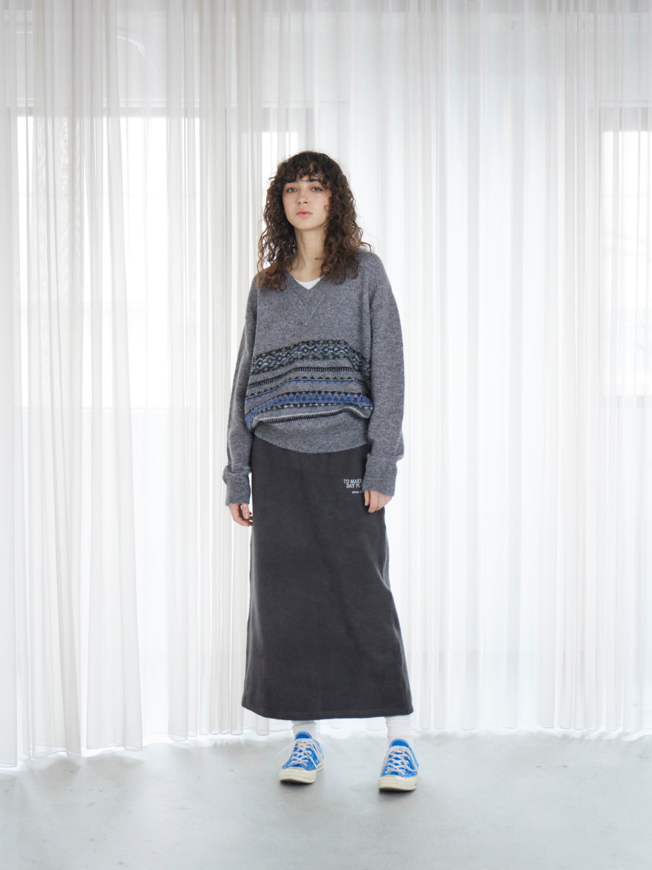 Embroidery Boa Skirt