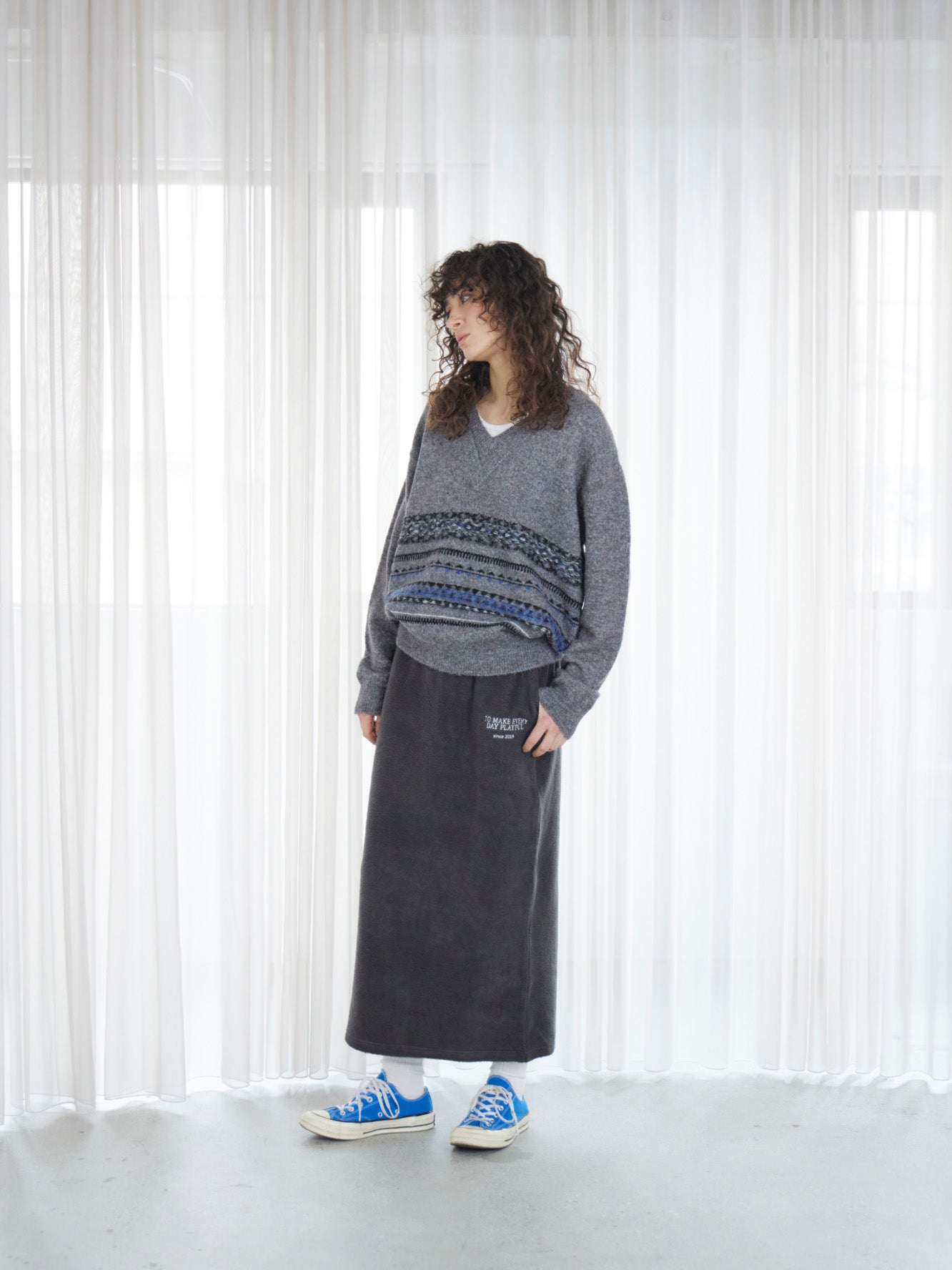 Embroidery Boa Skirt