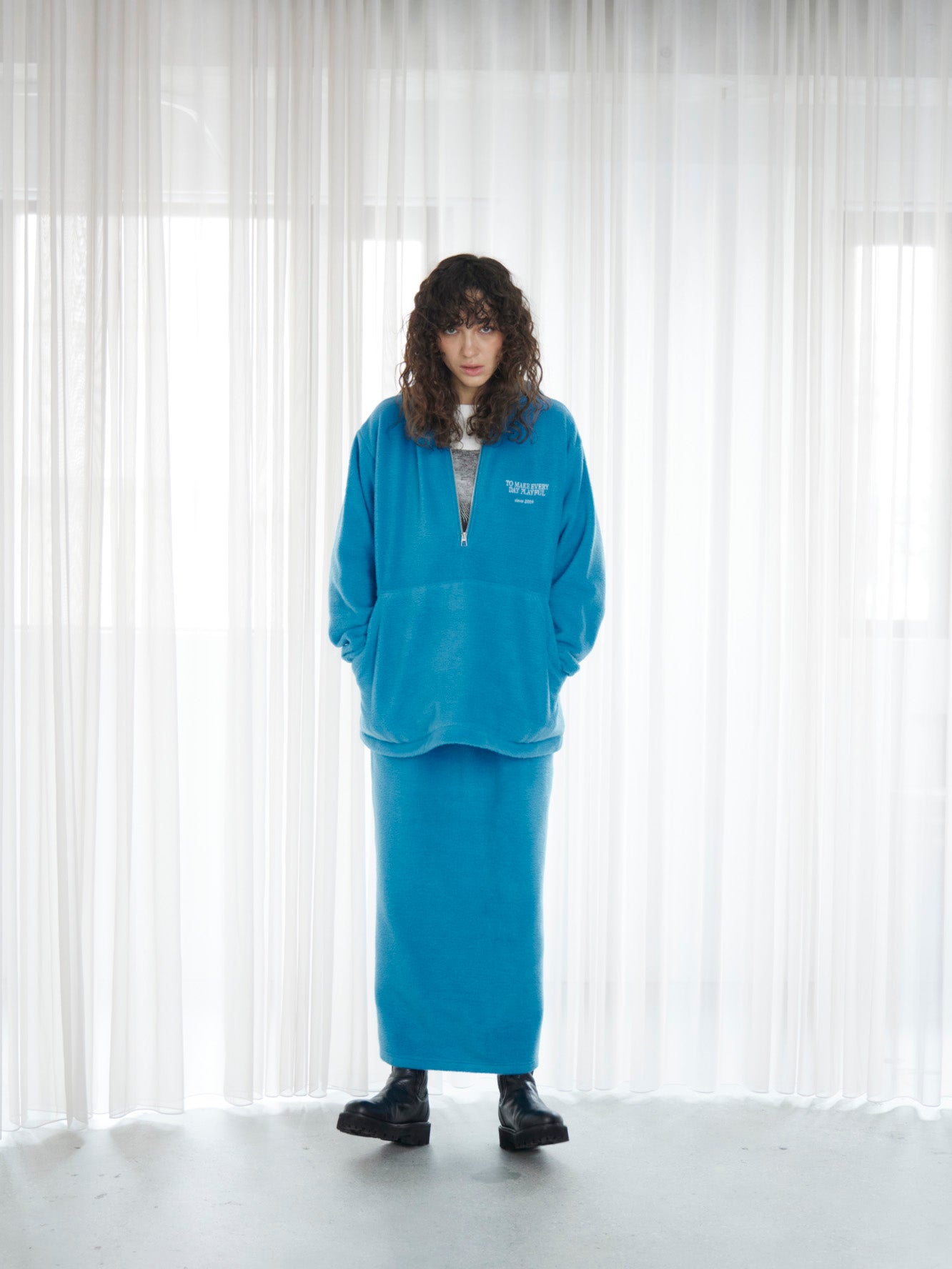 Embroidery Boa Skirt